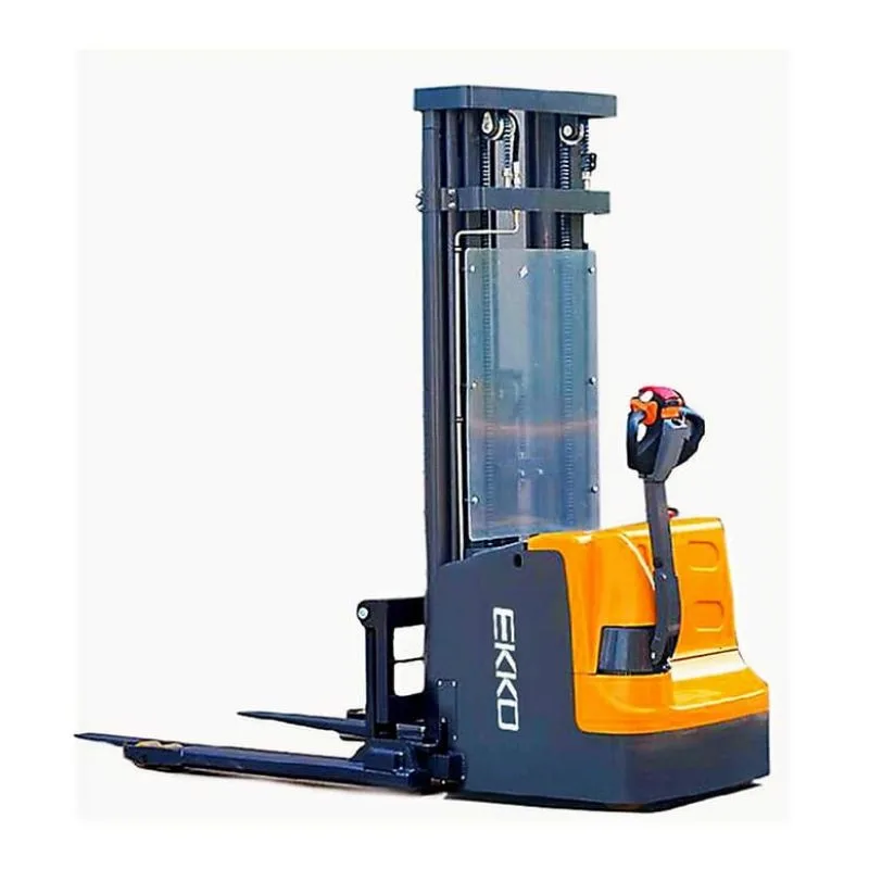 EKKO EB18E Full Powered Straddle Stacker