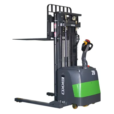 Full Powered Straddle Stacker EB20CS-177LI, 4,400 lbs. Capacity