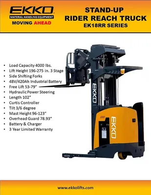 EKKO EK18RRL Stand-Up NA Reach Truck