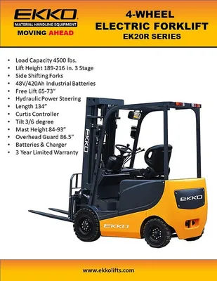 EKKO EK20R 4 Wheel Electric Forklift PDF1