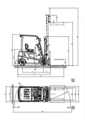 EKKO EK22G 4 Wheel Electric Forklift 2