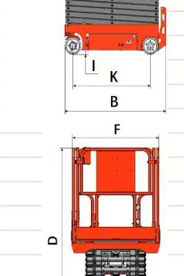 EKKO ES80E Scissor Aerial Work Platform Lift 1