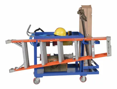 ELEC-2448-2 utility cart shown from an alternate angle