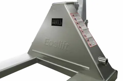 Eoslift M20Z pallet jack shown from an alternate angle
