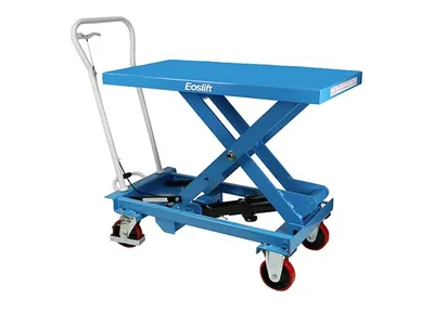 Eoslift TA50 manual lift table shown from an alternate angle