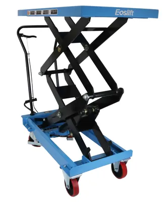Eoslift TAD80 manual lift table shown from an alternate angle