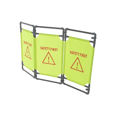Vestil FBR-3-42 Plastic/Vinyl 3 Section Folding Fabric Barrier