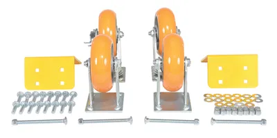 H-CK4-C13C caster wheel shown from an alternate angle