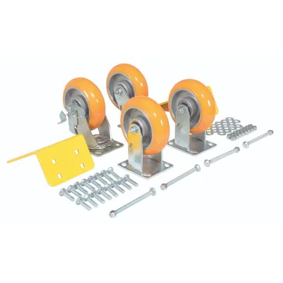 Vestil H-CK4-C13C Elastic Polyurethane Caster Kit