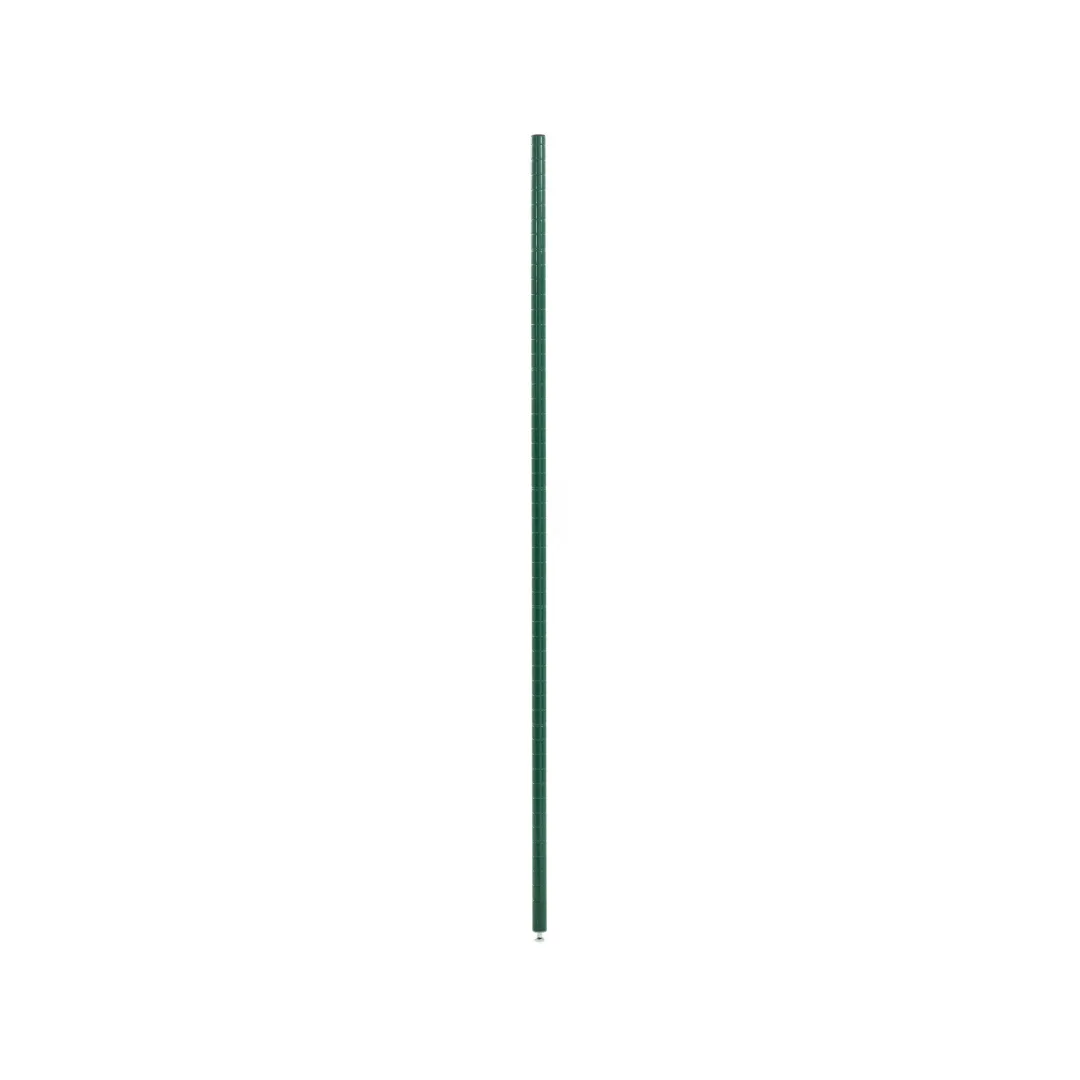 Olympic J54K Stationary Wire Shelving Post, Green-Guard Epoxy