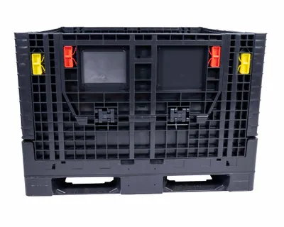 Monoflo CC02-484534-G2 collapsible plastic container shown from an alternate angle
