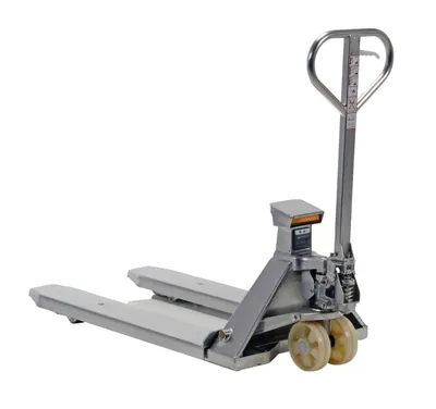 PM-2745-SCL-LP-SS pallet jack shown from an alternate angle