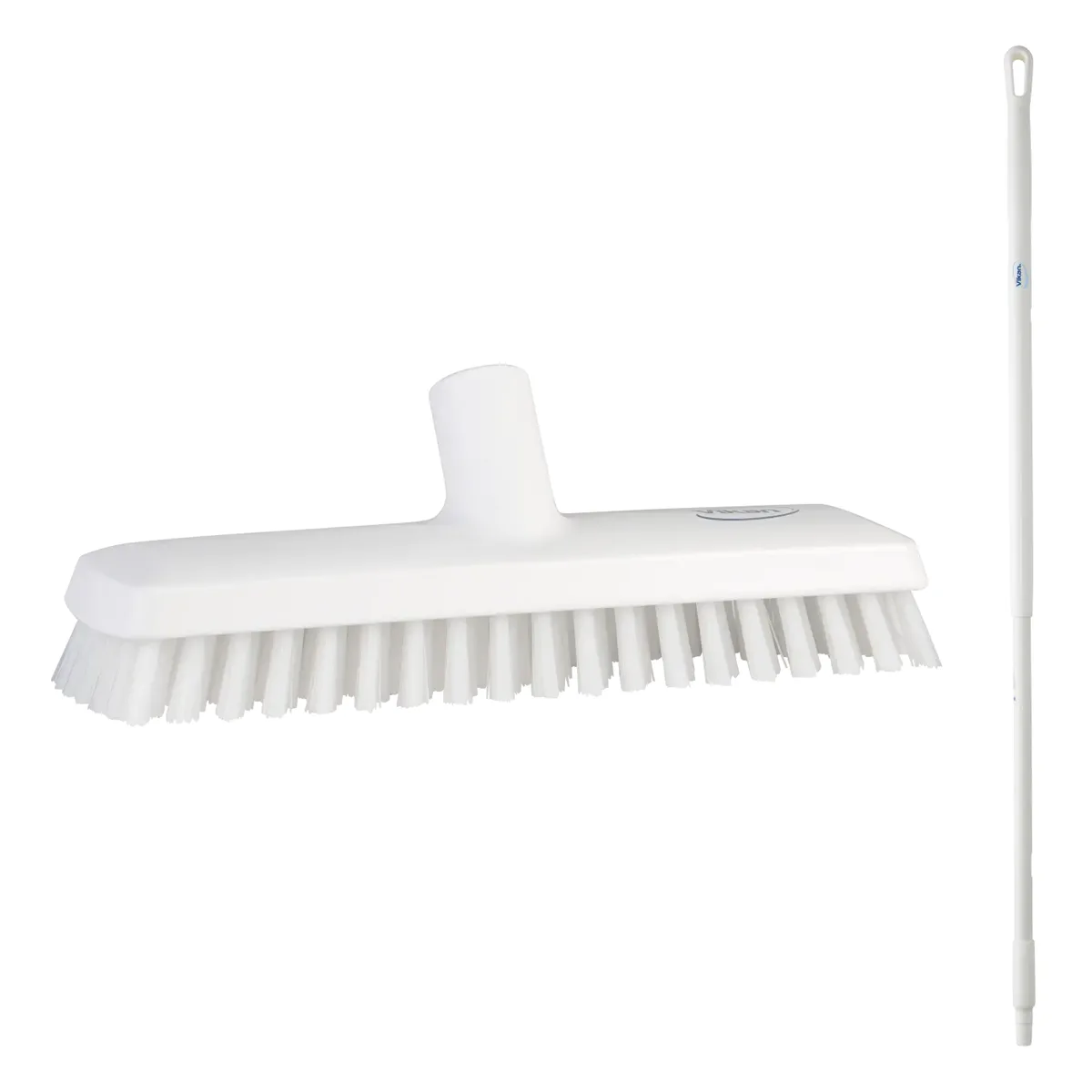 Vikan Waterfed Stiff Deck Scrub/Handle 51 Inch Kit