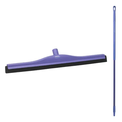 Vikan Floor Fixed Head Squeegee/Handle 59 Inch Kit — Purple