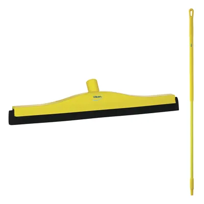 Vikan Floor Fixed Head Squeegee/Handle 59 Inch Kit — Yellow