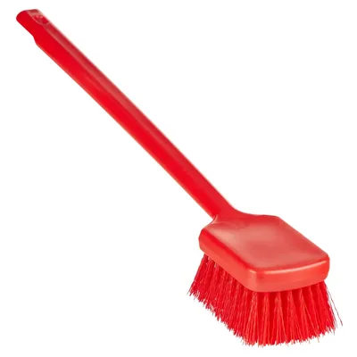 ColorCore Long Handle Scrub Brush — Red