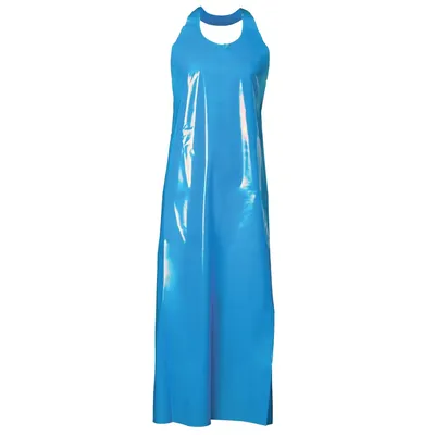 Top Dog Blue (36/CS) Die Cut Apron - 50" 6 mil