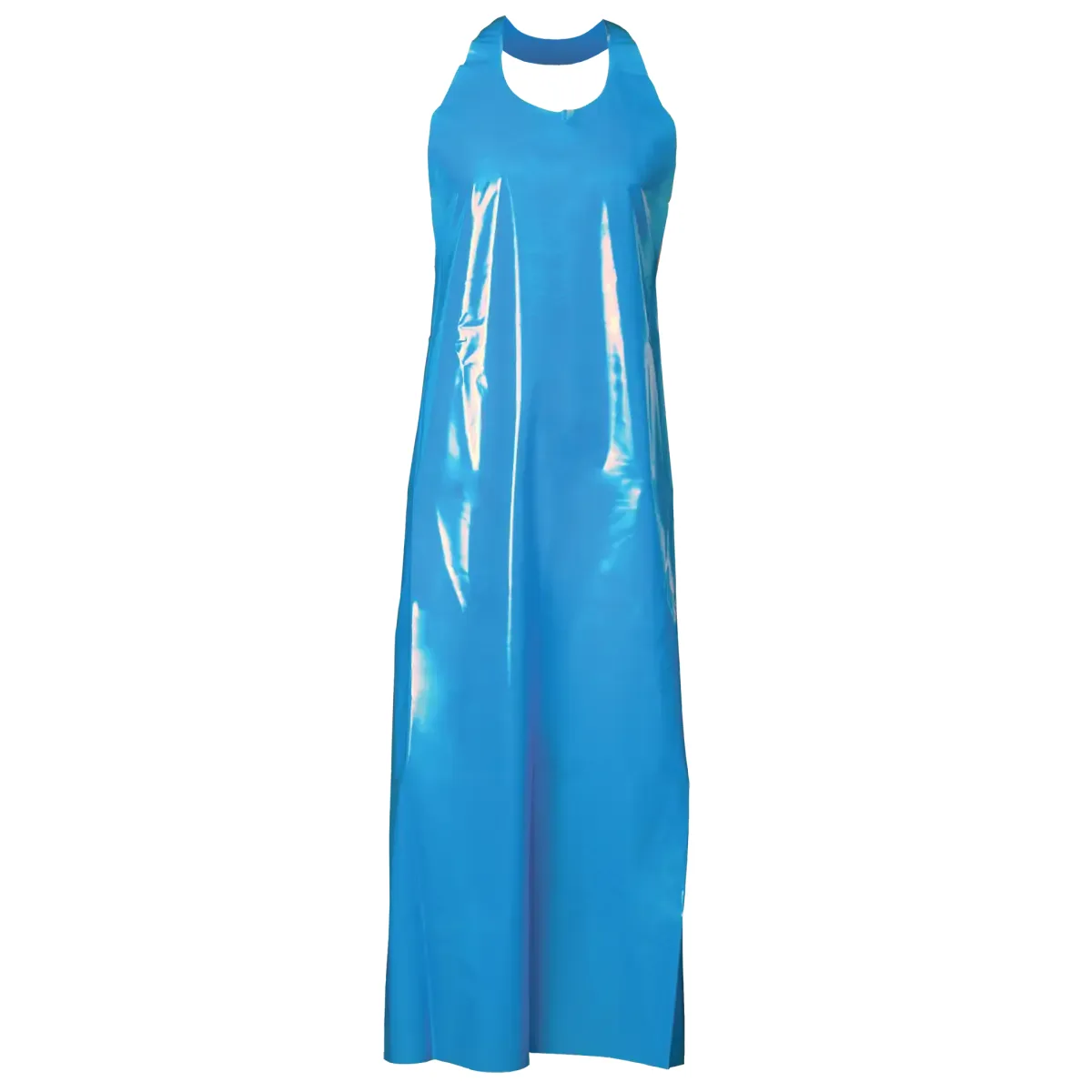 Top Dog Blue (36/CS) Die Cut Apron - 50" 6 mil