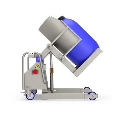 Premier Handling Stainless Steel Drum Tipper Side