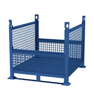 Rigid Double Gate Wire Mesh Steel with Runners Open 2