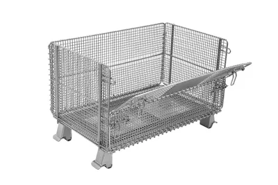 Premier Handling Solutions IHW-5-203222 collapsible wire container shown from an alternate angle