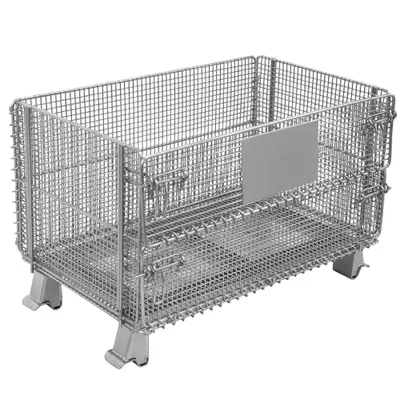 Premier Handling Solutions IHW-5-203222 collapsible wire container shown from an alternate angle