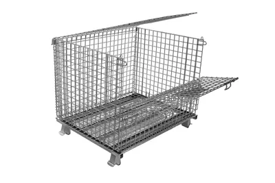 Premier Handling Solutions IHW-5-324034 collapsible wire container shown from an alternate angle