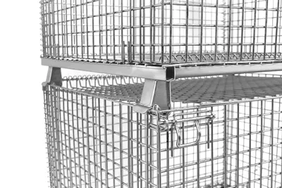 Premier Handling Solutions IHW-5-404836 collapsible wire container shown from an alternate angle