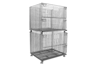 Premier Handling Solutions IHW-5-404842 collapsible wire container shown from an alternate angle