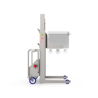 Premier Handling Stainless Steel Buggy Lifter & Stacker Side