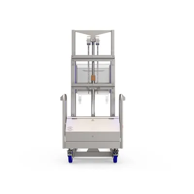 Premier Handling Stainless Steel Buggy Lifter & Stacker Back