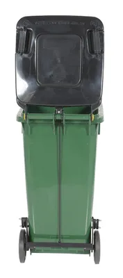 TH-32-GRN-FL trash can shown from an alternate angle
