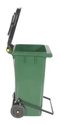 TH-32-GRN-FL trash can shown from an alternate angle
