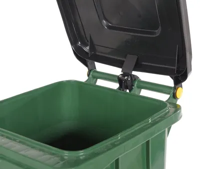 TH-32-GRN-FL trash can shown from an alternate angle
