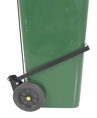 TH-32-GRN-FL trash can shown from an alternate angle