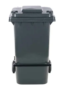 TH-64-GY-FL trash can shown from an alternate angle