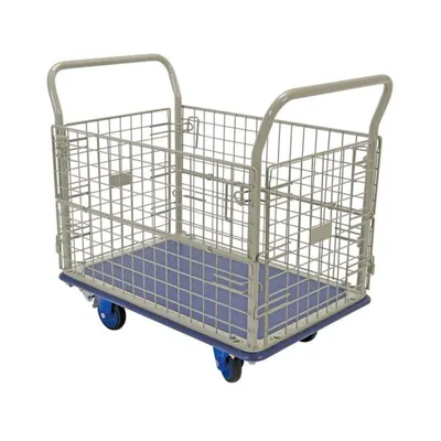 Vestil TRS-2334-M-FB Steel Truck Mesh Sides With Foot Brake