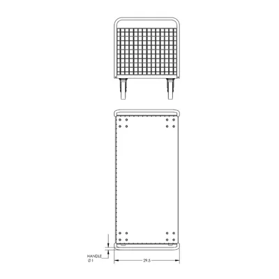 Valley Craft Gray 3-Sided Cage Cart 60x30x37 1,600 lbs. BP 2