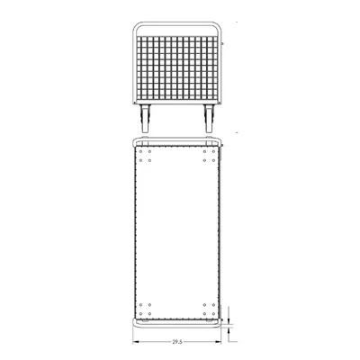 Valley Craft Gray 4-Sided Cage Cart 60x30x37 1,600 lbs. BP 2