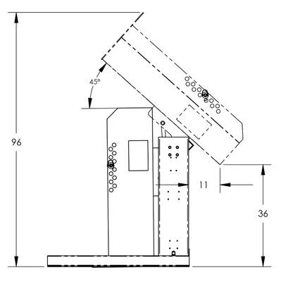 Drum Dumper F80162A2, 1,500 lb. Capacity