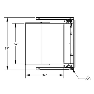 Box Dumper F80190A0, 2,000 lb. Capacity
