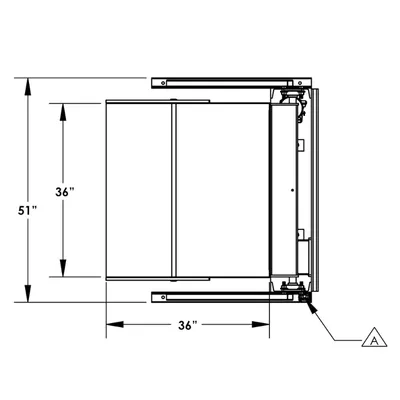 Box Dumper F80191A1, 6,000 lb. Capacity