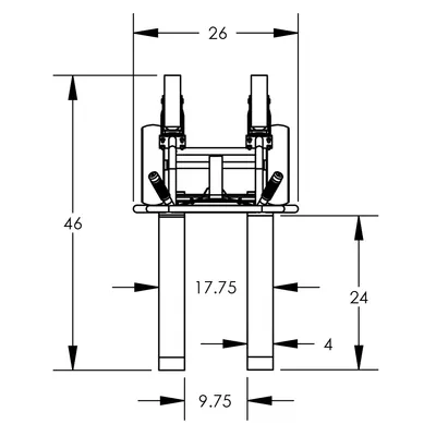 Hand Truck F80233C7, 600 lb. Capacity