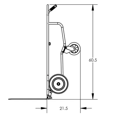 Hand Truck F80233U5, 600 lb. Capacity