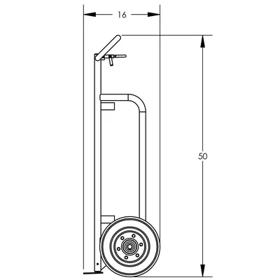 Hand Truck F81238A9, 600 lb. Capacity