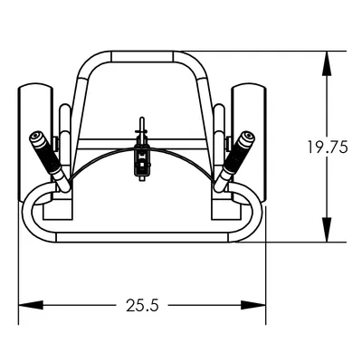 Drum Hand Truck F81600A9F, 1,000 lb. Capacity