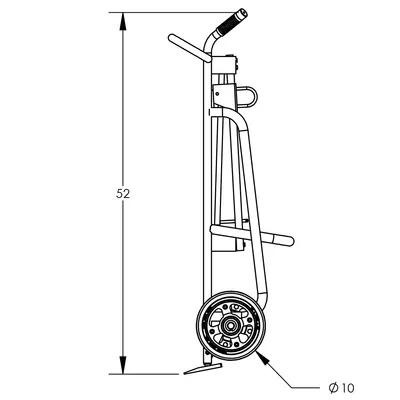 Drum Hand Truck F81625A0, 1,000 lb. Capacity
