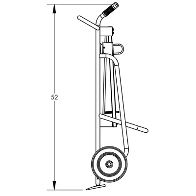Drum Hand Truck F81895A3F, 1,000 lb. Capacity