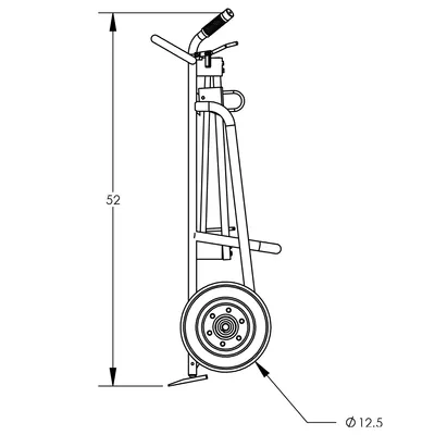 Drum Hand Truck F81925A7, 1,000 lb. Capacity