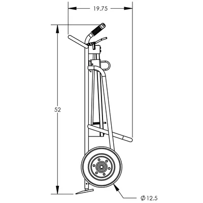 Drum Hand Truck F82025A4F, 1,000 lb. Capacity